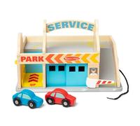 Melissa & Doug Service Station Parking Garage, 6 Pieces (E-Commerce Packaging, Great Gift for Girls and Boys - Best for 3, 4, 5, and 6 Year Olds)