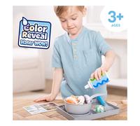 Melissa & Doug Toy - Simmer & Stir Stovetop Play Set - Water WOW!® colour Reveal Play Food - Ages 3+