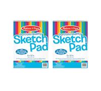 Melissa & Doug Sketch Pad (9 x 12 Inches) - 50 Sheets, 2-Pack - FSC Certified