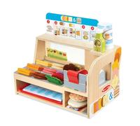 Melissa & Doug Sandwich Toy Shop - Wooden Play Food Sets for Children Kitchen Toys for Girls or Boys 3+ - Wooden Food Toys & Play Kitchen Accessories - Wooden Toy Food Set for Kids Kitchen Accessories