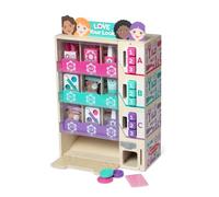 Melissa & Doug Sort, Stock, Select Beauty Kiosk Vending Machine Play Set, Pretend Makeup Wooden Toy For Boys and For Girls 3+- FSC Certified