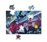Melissa & Doug Space Glow-in-the-Dark Jigsaw Floor Puzzle - 48 Pieces, Puzzles for 3 year olds, Cardboard puzzle, Montessori toys, Problem solving, Gift for boy or girl - FSC Certified