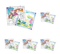 Melissa & Doug Stained Glass Unicorn Art Kit, Arts and Crafts for Kids Age 5+, Kids Craft Kits, Kids Activity Window Art, Sticker Art, Animal Stickers, Mess Free Activity (Pack of 5)