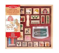 Melissa & Doug 18592 Stamp A Scene Farm, Arts and Crafts, Stamp Sets and Stencils, 4+, Gift for Boy or Girl, Multicolor, One Size
