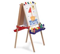 Melissa & Doug Standing Art Easel - Dry-Erase Board, Chalkboard, Paper Roller