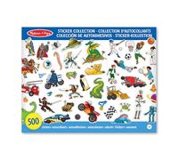 Melissa & Doug | Sticker Collection - Dinosaurs, Vehicles, Space & More | Activity Book | Sticker Book | 3+ | Gift for Boy or Girl | 500+ Stickers
