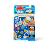 Sticker WOW 24-Page Activity Pad and Sticker Stamper, 300 Stickers, Arts and Crafts Fidget Toy Collectible Character - Astronaut