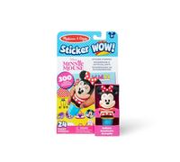 Melissa & Doug Sticker Wow 24-Page Activity Pad and Sticker Stamper, 300 Stickers, Arts and Crafts Fidget Toy Collectible Character - Disney Minnie Mouse