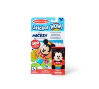 Melissa & Doug Sticker Wow! 24-Page Activity Pad and Sticker Stamper 300 Stickers Arts and Crafts Fidget Toy Collectible Character - Disney Mickey M