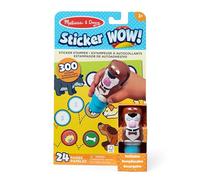 Melissa & Doug Sticker WOW!™ 24-Page Activity Pad and Sticker Stamper, 300 Stickers, Arts and Crafts Toy Collectible Character - Dog Creative Play Travel Toy for Girls and Boys 3+ - FSC Certified