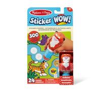 Melissa & Doug Sticker WOW Sticker Stamper and 24-Page Activity Pad, 300 Stickers, Arts and Crafts Fidget Toy Collectible Character - Tiger - Creative Play Travel Toy for Girls and Boys 3 plus