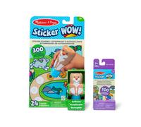 Melissa & Doug Sticker Wow!Bunny Bundle: 24-Page Activity Pad Stamper 500 Stickers Mini Pad Arts and Crafts Fidget Toy Collectible Character