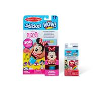 Melissa & Doug Sticker Wow!™ Disney Minnie Mouse Bundle: 24-Page Activity Book, Refillable Sticker Stamper, Mini Pad, 500 Stickers, Arts and Crafts for Kids Ages 3+