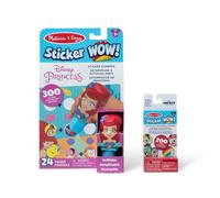 Melissa & Doug Sticker Wow!™ Disney Princess Ariel Bundle: 24-Page Activity Book, Refillable Sticker Stamper, Mini Pad, 500 Stickers, Arts and Crafts for Kids Ages 3+
