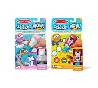 Melissa & Doug Sticker WOW!™ Dog and Unicorn Bundle: 2 Activity Pads, 2 Sticker Stampers, 600 Stickers