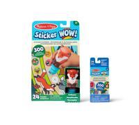 Melissa & Doug Sticker Wow! Fox Bundle: 24-Page Activity Pad Sticker Stamper 500 Stickers Arts and Crafts Fidget Toy Collectible Character