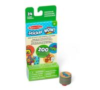 Melissa & Doug Sticker WOW Mini Activity Pad and 200 Refill Stickers for Sticker Stamper Arts and Crafts Fidget Toy Collectibles - Dinosaur Stickers