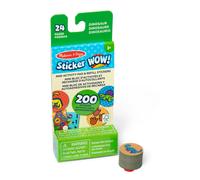 Melissa & Doug Sticker Wow! Mini Activity Pad and 200+ Refill Stickers for Sticker Stamper Arts and Crafts Fidget Toy Collectibles - Dinosaur Stickers