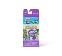 Melissa & Doug Sticker Wow Mini Activity Pad and 200 Refill Stickers for Sticker Stamper Arts and Crafts Fidget Toy Collectibles - Assorted Way to Go Reward Stickers