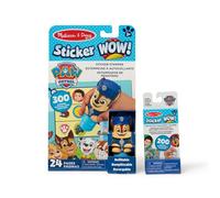 Melissa & Doug Sticker Wow!™ PAW Patrol Chase Bundle: 24-Page Activity Pad, Sticker Stamper, 500 Stickers, Mini Pad, Arts and Crafts Fidget Toy Collectible Character