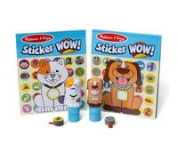 Melissa & Doug Sticker Wow Pets (Dog and Cat) Value Pack Arts and Crafts Collectibles - 2 Activity Pads, 2 Sticker Stampers, 2 Bonus Sticker Stacks
