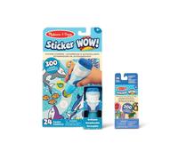 Melissa & Doug Sticker Wow! Shark Bundle: 24-Page Activity Pad Sticker Stamper 500 Stickers Mini Pad Arts and Crafts Fidget Toy Collectible Chara