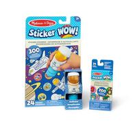 Melissa & Doug Sticker WOW! Astronaut Bundle: 24-Page Activity Pad, Sticker Stamper, Mini Activity Pad, 500 Stickers, Arts and Crafts Fidget Toy Collectible Character