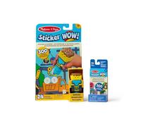 Melissa & Doug Sticker Wow Bulldozer Bundle: 24-Page Activity Pad, Sticker Stamper, 500 Stickers, Arts and Crafts Fidget Toy Collectible Character