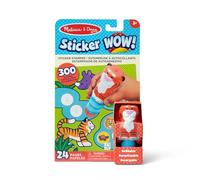 Melissa & Doug Sticker WOW Sticker Stamper and 24-Page Activity Pad, 300 Stickers, Arts and Crafts Fidget Toy Collectible Character - Tiger - Creative Play Travel Toy for Girls and Boys 3 plus