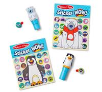 Melissa & Doug Sticker WOW Winter (Polar Bear and Penguin) Value Pack - 2 Activity Pads, 2 Stampers, 2 Bonus Stacks - Arts and Crafts Collectibles - FSC Certified
