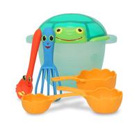 Melissa & Doug Sunny Patch Seaside Sidekicks Sand Baking Set (Pretend Play, Beach Toys for Kids, 7 Pieces)