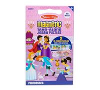 Melissa & Doug Take-Along Magnetic Jigsaw Puzzles Travel Toy Princesses (2 15-Piece Puzzles)