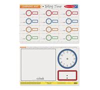 Melissa & Doug Time Telling Mat - Learning Mat for Kids