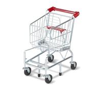 Melissa & Doug Toy Shopping Trolley With Sturdy Metal Frame Toddler Shopping Trolley, Pretend Grocery Trolley, Supermarket Pretend Play Shopping Trolley For Kids Ages 3+