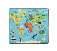 Melissa & Doug Travel Mat Around the World (Multicolored, Fabric, Manual, Indoor, Age 3+, Little Kid, Travel Mat)