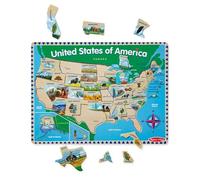 Melissa & Doug USA Map Wooden Puzzle (45 pcs)