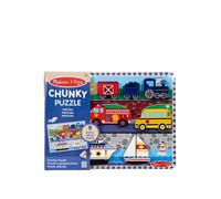 Melissa & Doug Vehicles Chunky Puzzle One Colour