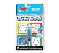 Melissa & Doug Water Colours and Shapes | Water Reveal Travel Book | Activity Pad | 3+ | Gift for Boy or Girl