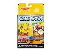 Melissa & Doug Water WOW, Vehicles Magic Painting Book with Water Pen, Water Colouring Books for Children Age 3 4 5 6 7, Travel Toys for Toddlers on Plane Activities for Kids Travel Activity Packs