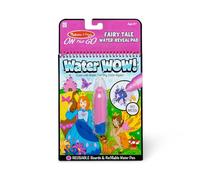 Melissa & Doug Water WOW, Fairy Tale Magic Painting Book & Water Pen, Water Colouring Books for Children Age 3 4 5 6 7, Travel Toys for Toddlers, Plane Activities for Kids, Travel Activity Packs
