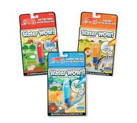 Melissa & Doug Water Wow! Reusable Color with Water Pad 3-Pack - Farm, Safari, Under The Sea