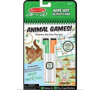 Melissa & Doug Wipe-Off Activity Pad - Animal Games