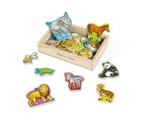 Melissa & Doug Wooden Animal Magnets | Fridge Magnets for Kids | Early Development & Activity Toys | Toys for 2+ Year Old Girls or Boys - FSC Certified