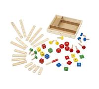 Melissa & Doug Wooden Construction Building Set in a Box