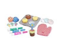 Melissa & Doug Wooden Cupcake Set, Pretend Play, Play Food, 3+, Gift for Boy or Girl