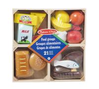 Melissa & Doug Wooden Food Groups - Role Play Kitchen Set for 3+, Assorted