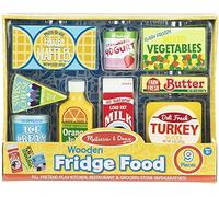Melissa & Doug Wooden Fridge Food | Pretend Play | Play Food | 3+ | Gift for Boy or Girl