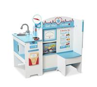 Melissa & Doug Wooden Get Well Doctor Activity Center - Waiting Room, Exam Room, Check-in Area
