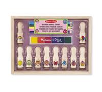 Melissa & Doug Wooden Handle Stamps Deluxe Set