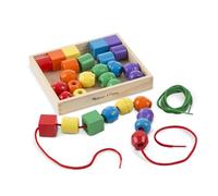 Primary Lacing Beads Educational Toy With 30 Wooden Beads - Melissa & Doug
